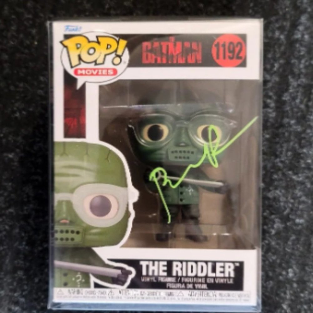 Funko Pop! The Batman the Riddler signed pop